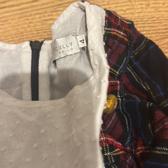 Trish Scully child size 4 Holiday tartan plaid dress - Picture 4 of 6